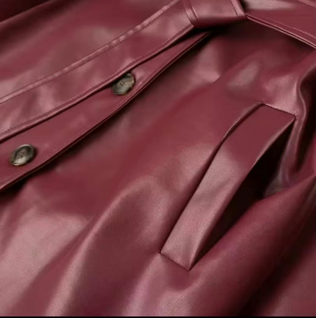 MANTEL| BURGUNDY-LEDER